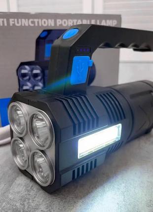 Ліхтарик multi fuction portable lamp, світлодіодний ручний із зарядкою від usb