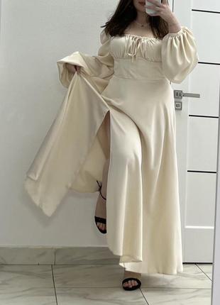 Італійський шовк сукня з корсетом