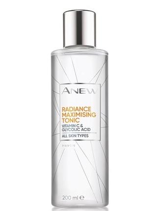 Тоник для лица «максимальное сияние» (200 мл) avon anew radiance tonic