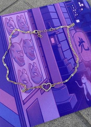 Подвеска сердце, кулон сердечко, бижутерия2 фото