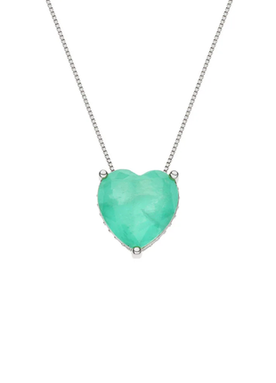 Кулон, подвес бирюзовый, зеленый сердце💚3 фото