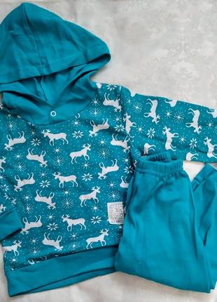 Костюм теплый на мальчика, костюм с капюшоном начес, костюм для мальчика начес (80,86)