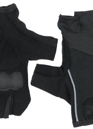 Женские перчатки для занятия спортом, велоперчатки crivit черные1 фото