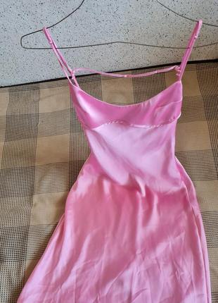 Вечернее платье zara в пол bubblegum pink 🩷