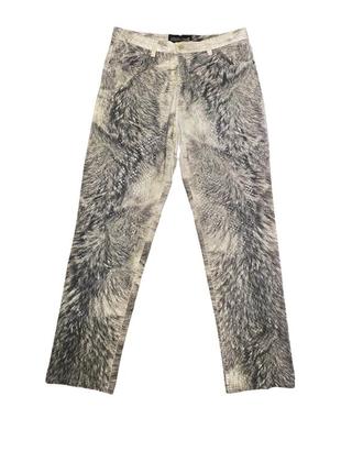 Vintage roberto cavalli y2k f/w 2000 straight leg pants graphics printed