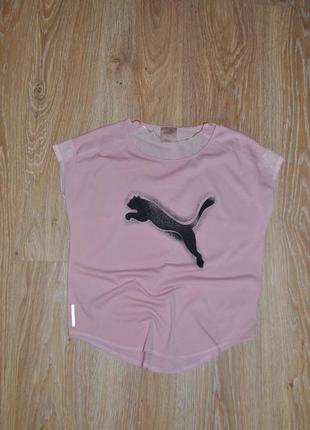 Спортивная розовая футболка от puma