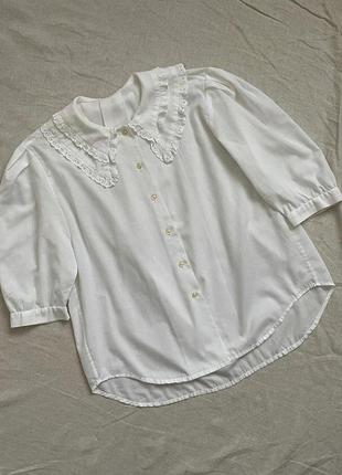 Винтажная хлопковая блуза 70-х годов