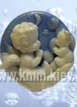 Силіконова форма люкс ангелочок з ведмедиком