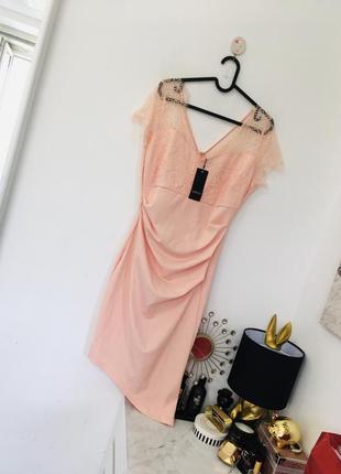 Новое персиковое платье от sheilay м