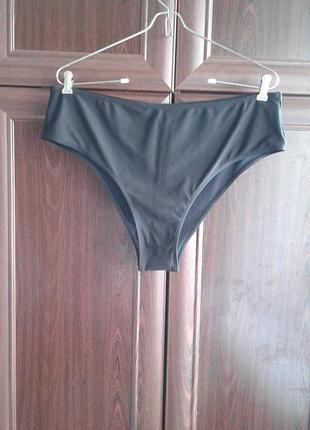 Плавки, низ роздільного купальника чорні батал shein