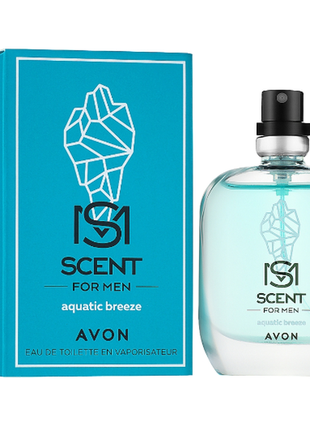 Scent for men aquatic breeze avon туалетна вода для чоловіків