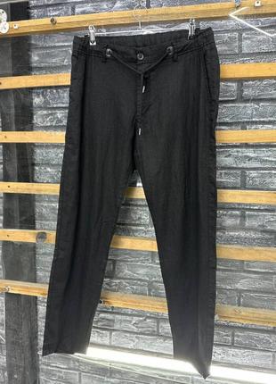 Большие размеры, батал, брюки из льна армани