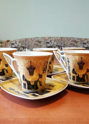 Египетский сервиз чайный кофейный