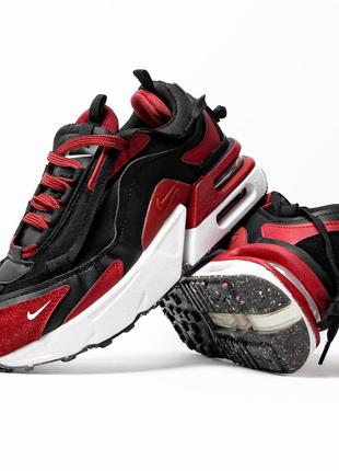 Кросівки Nike air max furyosa burgundy black червоні жіночі / чоловічі