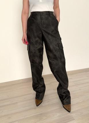 Шикарні шкіряні брюки asos