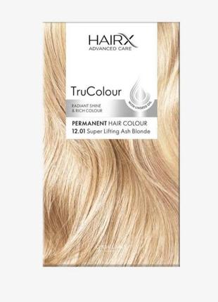 Стійка фарба для волосся hairx trucolour оріфлейм ультрасвітлий попелястий блонд