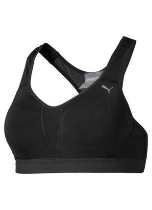 Черный бра get fast bra h puma полиэстер, нейлон, эластан