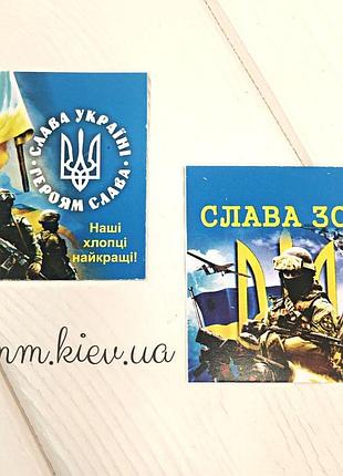 Листівка бирка слава зсу 50х45мм (5шт)