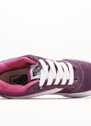 Кроссовки vans knu purple фиолетовые с белым женские