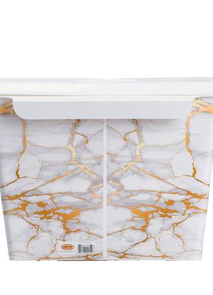 Навесной контейнер в форме корзины для мусора, violet, мраморный дизайн