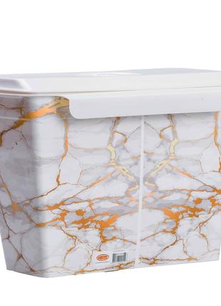 Навесной контейнер в форме корзины для мусора, violet, мраморный дизайн4 фото