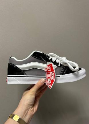 Кросівки vans knu grey сірі з чорним жіночі