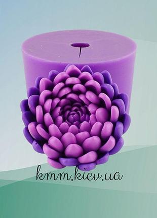 Силіконова форма люкс астра пишна розкрита 3d