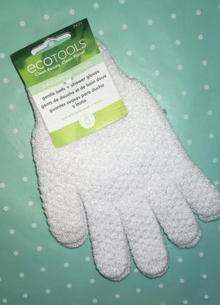 Перчатки массажные для душа и ванны eco tools 1 пара