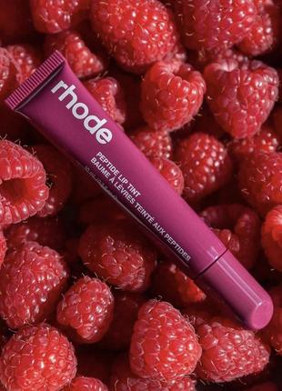 Тінт rhode raspberry jelly peptide lip tint by hailey bieber