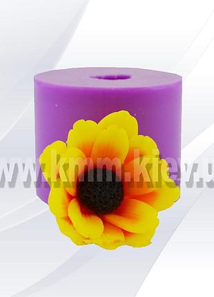 Силіконова форма люкс ромашка у бутоні мала 3d