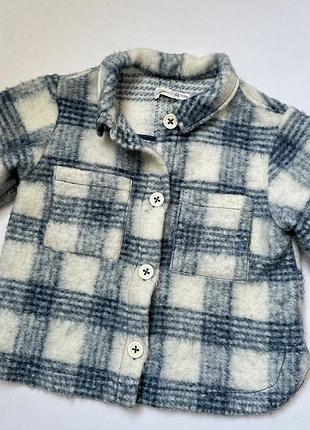 Тепла сорочка пальто zara 4-5р
