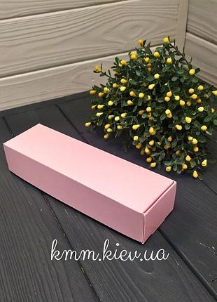 Коробка вузька рожева 190х57х38мм