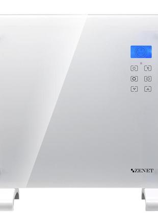 Електричний обігрівач конвектор zenet zet-526 1500вт до 30 кв.м. з пультом