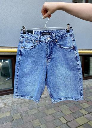 Голубые джинсовые шорты, 100% коттон