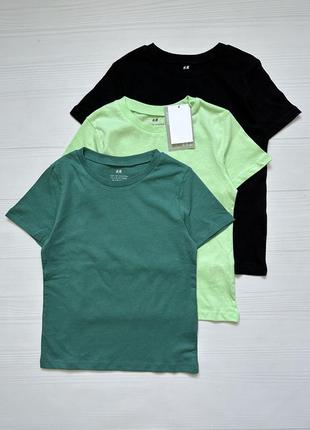 Новые базовые футболки h&m 110/116