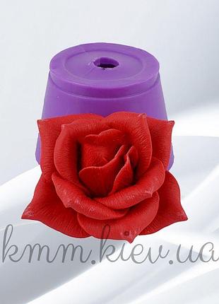 Силиконовая форма люкс 3d роза даллас