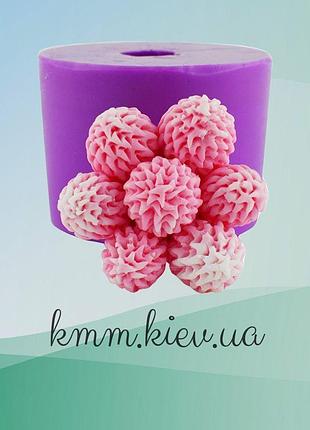Силіконова форма люкс 3d брунея пучок