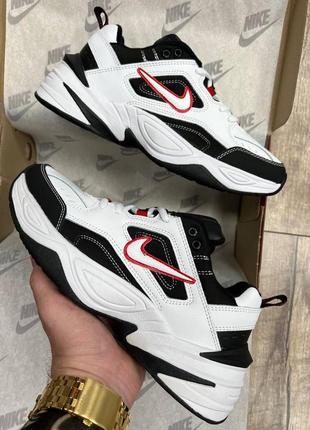 Кросівки чоловічі nike m2k tekno white & black & red