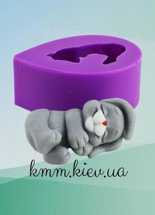 Силіконова форма люкс 3d зайчик сплячий