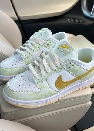 Кроссовки nike dunk yellow strike