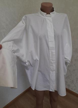 Стильна блуза сорочка оверсайз  реглан primatk