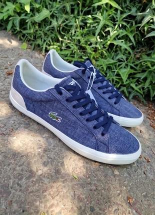 Кеди кросівки текстильні lacoste lerond 218 / розмір 42 оригінал