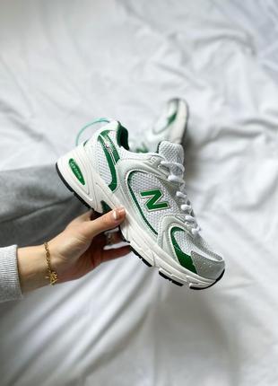 Кроссовки new balance 530 "white/green"