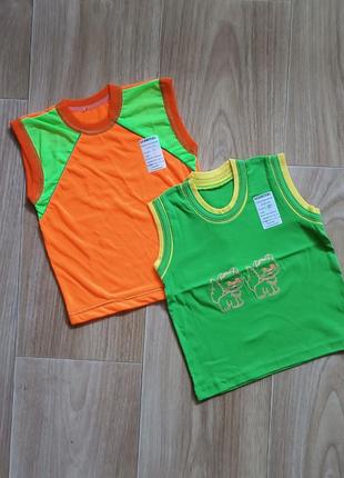 Дитячі безрукавки майки (набір 2 шт.) на дівчинку 20220