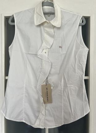 Burberry рубашка белая без рукавов оригинал