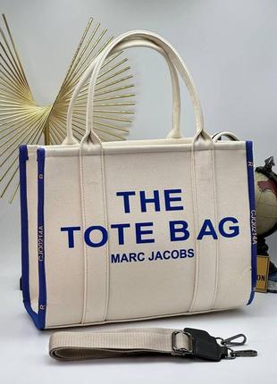 Marc jacobs tote bag (синій кант)  gi84182 фото