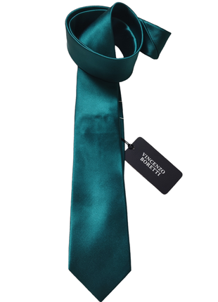 Розкішна смарагдова краватка vincenzo boretti /шовк