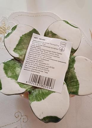 Изысканная фарфоровая статуэтка-свечущая роза на подарок