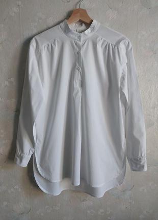 Женская рубашка trendy wendy 46р. m, белый, хлопок