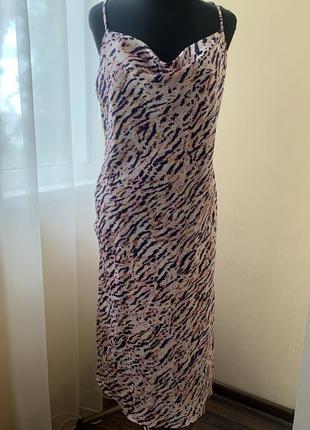 Сукня-сорочка леопринт 16 розмір